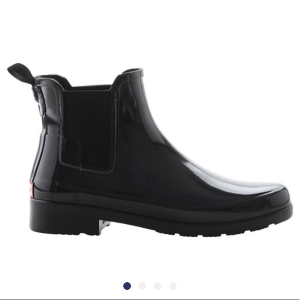 NIB Hunter Original Refined Chelsea Gloss booties